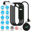 Level2 EV Charger Portable Electric Vehicle Charging Station with NEMA 6-20P Plug Carry Bag Fit For All J1772 EV and Hybrid Vehicles for Home and Outd