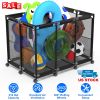 210 Gallon Pool Storage Bin Swimming Pool Noodles Holder 48.4x30.1x33.3in Float Organizer Rolling Mesh Storage Basket with Lockable Wheels