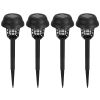 4 Pack Solar Powered Mosquito Zapper Outdoor Insect Killer Torch Waterproof Bug Zapper with UV Light White Light for Yard Garden Farm Patio