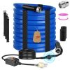 25FT Heated Water Hose for RV with Thermostat Water Line Anti Freeze Protection Down to -45°F 5/8” Inner Diameter Heated Drinking Water Hose for Home
