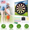 Golf Chipping Dart Game Mat Set With 20 Sticky Balls Ground Stakes Hanging Hooks Carrying Bag Indoor Outdoor Golf Hitting Training Game Mat For Kids B