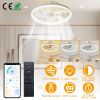 19.7in Ceiling Fan with 60W Light Round Pendant Fan Lamp LED Ceiling Fan with 6-Fan Speed 3000-6500W Light Color Adjustment Remote Control Timer APP C