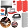 40Pcs Griddle Cleaning Kit for Blackstone with Grill Stone Griddle Scraper Griddle Brush with Stainless Steel Handle