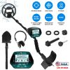 Professional Metal Detector Set Gold Finder for Adults Beginners with 10.04In Waterproof Coil LCD Display All Metal DISC PP Mode Foldable Shovel Headp