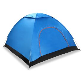 4 Persons Camping Waterproof Tent Pop Up Tent Instant Setup Tent w/2 Mosquito Net Doors Carrying Bag Folding 4 Seasons for Hiking Climbing Adventure F (Option: PopupTent_GPCT1982)