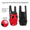 Dog Carrier Backpack Legs Out Front Pet Backpack Carrier Travel Bag Adjustable Shoulder Straps for Hiking Camping Shopping Biking