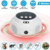 360° Ultrasonic Mice Repellent Indoor Rodent Repeller Rat Squirrel Rodent Chaser with 3 Modes 2 Strobe Lights for Kitchen Warehouse
