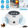 360° Ultrasonic Mice Repellent Indoor Rodent Repeller Rat Squirrel Rodent Chaser with 3 Modes 2 Strobe Lights for Kitchen Warehouse