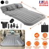 Inflatable SUV Air Mattress Thickened Camping Bed Cushion with Pillow Air Pump Storage Bag PVC Flocked Car Bed for Home Car Travel Camping