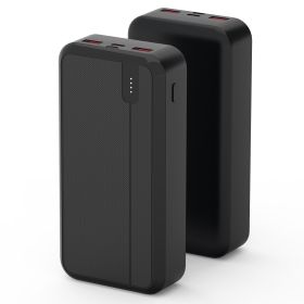 20000mAh PD22.5W Fast Charging Power Bank Fast Charger Portable Phone Charger with Type-C USB Cable Fit For IOS Phone 15/14 Samsung Galaxy S24 And Mor (Option: 2WMA_Black)