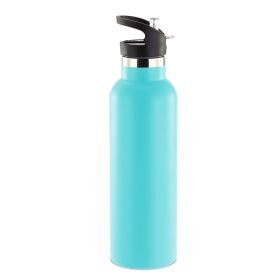 Sports Water Bottle Stainless Steel Vacuum-Insulated Drinking Cup w/ Straws Outdoor Cycling Hiking (Option: 500ml_TQS)