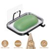 Soap Dish Soap Bar Holder Square Soap Rack Wall Mounted S Bar Shower Bathroom Self with 2 Hooks Clear Trays