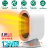 1200W Oscillating Electric Space Heater Mini Desk Heater with 2 Modes 3S Fast Heating Tip-over Overheat Protection for Home Office