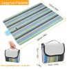 60" x 78" Waterproof Picnic Blanket Handy Mat with Strap Foldable Camping Rug for Camping Hiking Grass Travelling