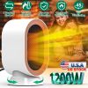 1200W Oscillating Electric Space Heater Mini Desk Heater with 2 Modes 3S Fast Heating Tip-over Overheat Protection for Home Office