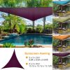 Shade Sail Patio Cover Shade Canopy Camping Sail Awning Sail Sunscreen Shelter Triangle Cover For Kindergarten Playground Outdoor