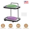 Soap Dish Soap Bar Holder Square Soap Rack Wall Mounted S Bar Shower Bathroom Self with 2 Hooks Clear Trays
