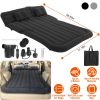 Inflatable SUV Air Mattress Thickened Camping Bed Cushion with Pillow Air Pump Storage Bag PVC Flocked Car Bed for Home Car Travel Camping