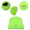 Unisex 5 LED Knitted Beanie Winter Warm Hat Camping Jogging Running Cap Headlamp