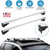 Car Roof Rack Cross Bars Aluminum Cargo Carrier Rooftop Crossbars Luggage Roof Rack Bar with 176lbs Max Load Fits Most Vehicles with Existing Raised S