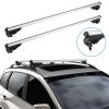 Car Roof Rack Cross Bars Aluminum Cargo Carrier Rooftop Crossbars Luggage Roof Rack Bar with 176lbs Max Load Fits Most Vehicles with Existing Raised S