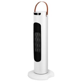 2000W 2 In 1 Oscillating Tower Fan And Heater All Season Heater Fan Combo with 9H Timer Remote Control Overheat Protection (Option: White)