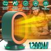 1200W Oscillating Electric Space Heater Mini Desk Heater with 2 Modes 3S Fast Heating Tip-over Overheat Protection for Home Office