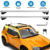 Car Roof Rack Cross Bars Aluminum Cargo Carrier Rooftop Crossbars Luggage Roof Rack Bar with 176lbs Max Load Fits Most Vehicles with Existing Raised S
