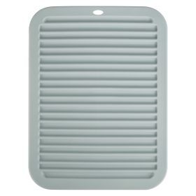 Heat Resistant Silicone Mat For Hot Hair Tools Portable Travel Silicone Mat and Cover For Flat Iron and Curling Iron Hair Straightener Hair Styling To (Option: Grey)