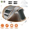 5-8 Person Pop Up Tent Automatic Setup Camping Tent Waterproof Instant Setup Tent with 4 Mosquito Net Windows Carrying Bag for Hiking Climbing Adventu