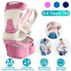 Multifunctional Baby Carrier With Hip Seat Head Hood Front Back Side Carrying All Position Ergonomic Adjustable Infant Carrier For 0-4 Years Old Newbo