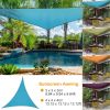 Shade Sail Patio Cover Shade Canopy Camping Sail Awning Sail Sunscreen Shelter Triangle Cover For Kindergarten Playground Outdoor