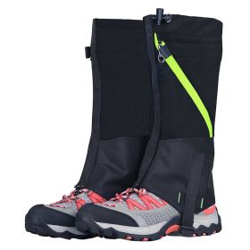 Leg Gaiters Waterproof Snow Boot Gaiters Snow Legging Shoe Gaiters Leg Cover for Walking Hunting Mountain Climbing Snowshoeing (Option: Black_Adult)