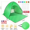 Pop Up Beach Tent Sun Shade Shelter Anti-UV Automatic Waterproof Tent Canopy for 2/3 Man w/ Net Window Storage Bag for Outdoor Beach Camping Fishing P