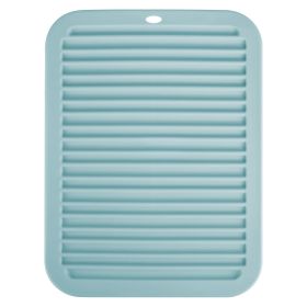 Heat Resistant Silicone Mat For Hot Hair Tools Portable Travel Silicone Mat and Cover For Flat Iron and Curling Iron Hair Straightener Hair Styling To (Option: LightBlue)