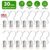 30 Pack Hanging Clips for Closet Multifunctional Clothes Pins Heavy Duty Space-saving Laundry Hooks for Boots Jeans Hats Towels Socks Pants Handbags T