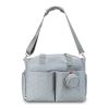 Breast Pump Bag Diaper Tote Bag with Detachable Shoulder Strap Side Pocket Free Baby Bibs Compatible with Spectra S1 S2 Medela