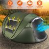 5-8 Person Pop Up Tent Automatic Setup Camping Tent Waterproof Instant Setup Tent with 4 Mosquito Net Windows Carrying Bag for Hiking Climbing Adventu